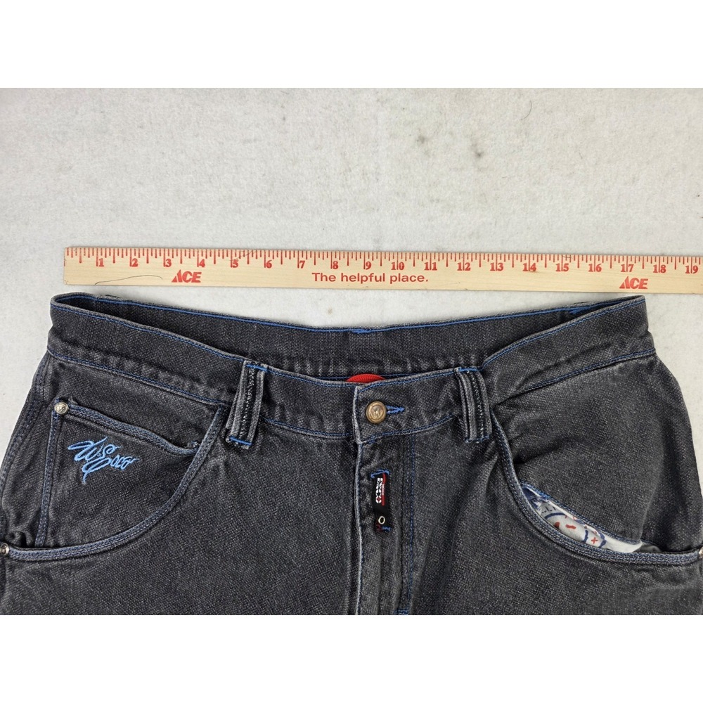 Vintage‎ Esco Willie Jeans Mens 36 Wide Baggy Jeans Denim Black Carpenter Pants - Picture 10 of 12